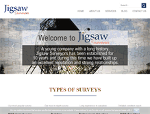 Tablet Screenshot of jigsawsurveyors.com